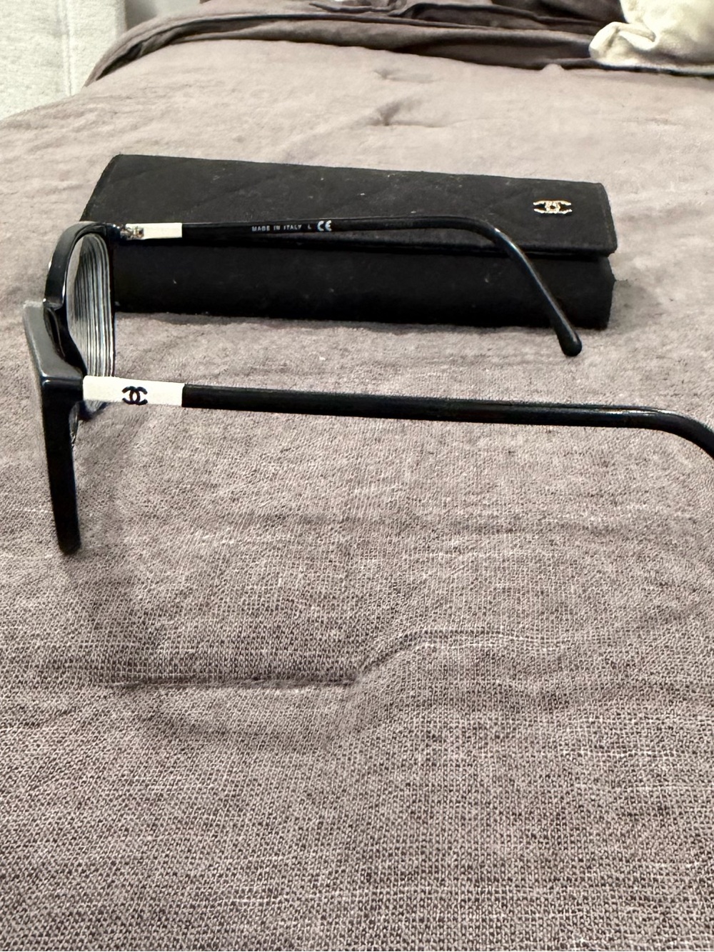 CHANEL Black Butterfly Optical Glasses with Logo Temples